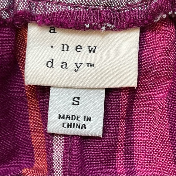 a new day Linen Blend Skirt Small Tie Waist NWT - Picture 6 of 9